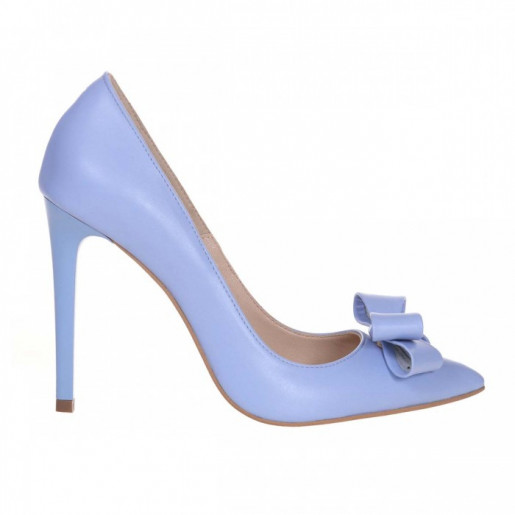 Pantofi Stiletto blue din piele naturala Clare S21