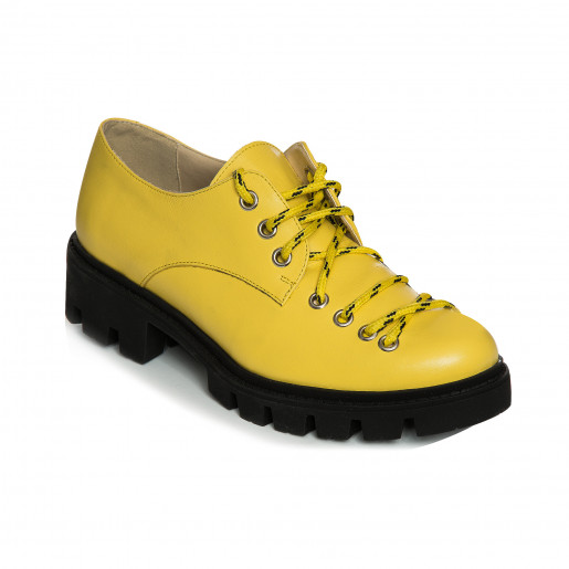 Pantofi piele tip Oxford Yellow Sicily V23