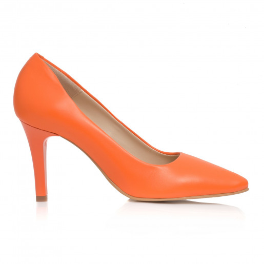 Pantofi portocalii Stiletto Aida C09