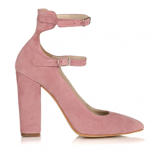 Pantofi roz pudra piele naturala Gladiator L 33