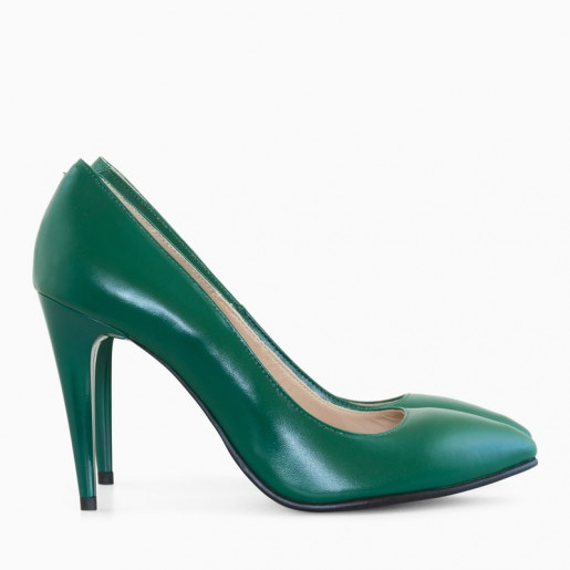 Pantofi dama Stiletto verde Lady D55