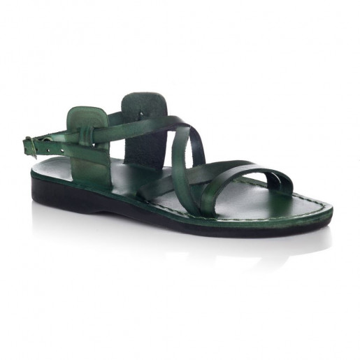 Sandale romane model unisex verde 