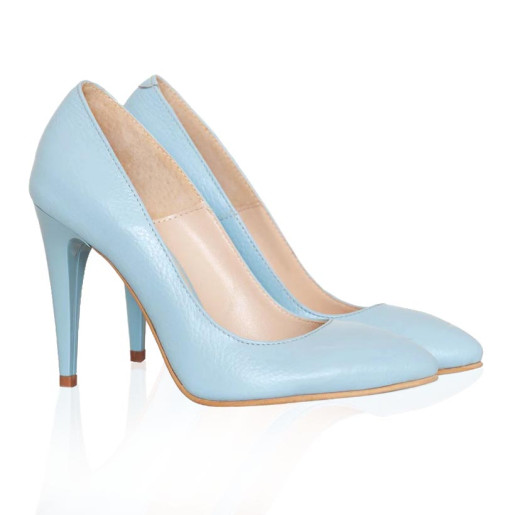 Pantofi bleu piele naturala Lilis D5