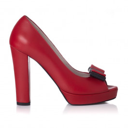 Pantofi rosii piele Isabelle L04 - marimea 39