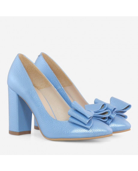 Pantofi piele blue sidef Catina D101