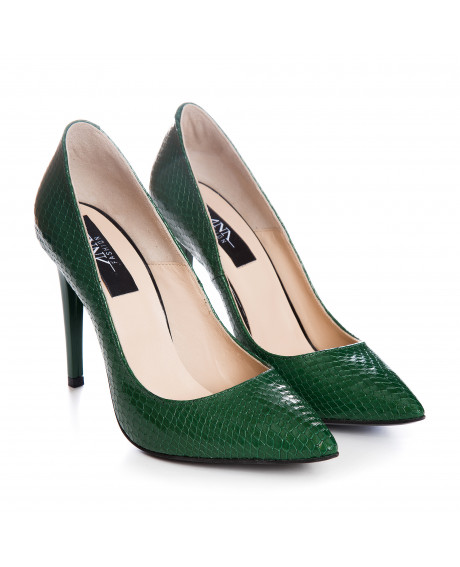 Pantofi Stiletto sarpe verde Bella S150