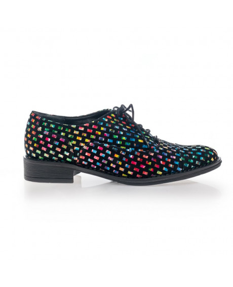 Pantofi Oxford Diva multicolor V2