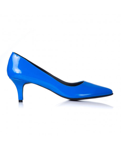 Pantofi online Stiletto Milano, albastru lac