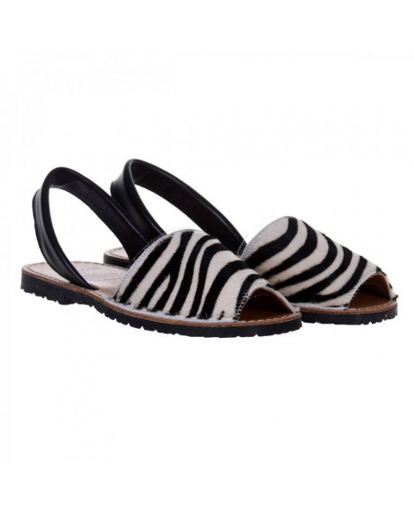 Sandale piele Avarca Zebra
