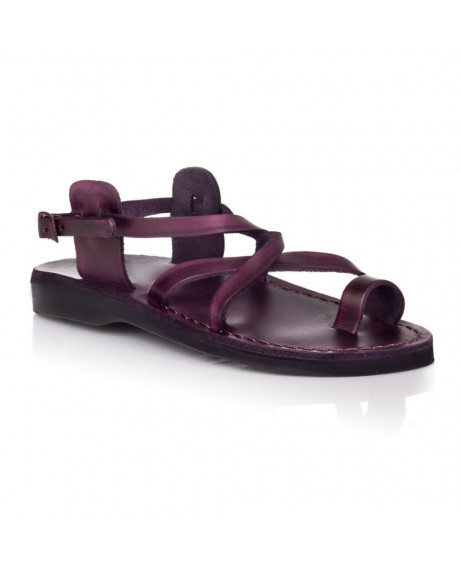 Sandale romane unisex model deget violet