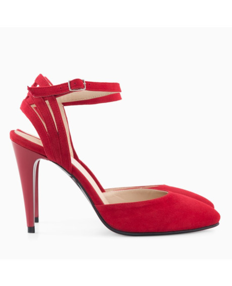 Pantofi Stiletto rosu Gloria D12