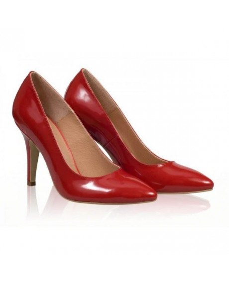 Pantofi dama Model AF Stiletto, rosu