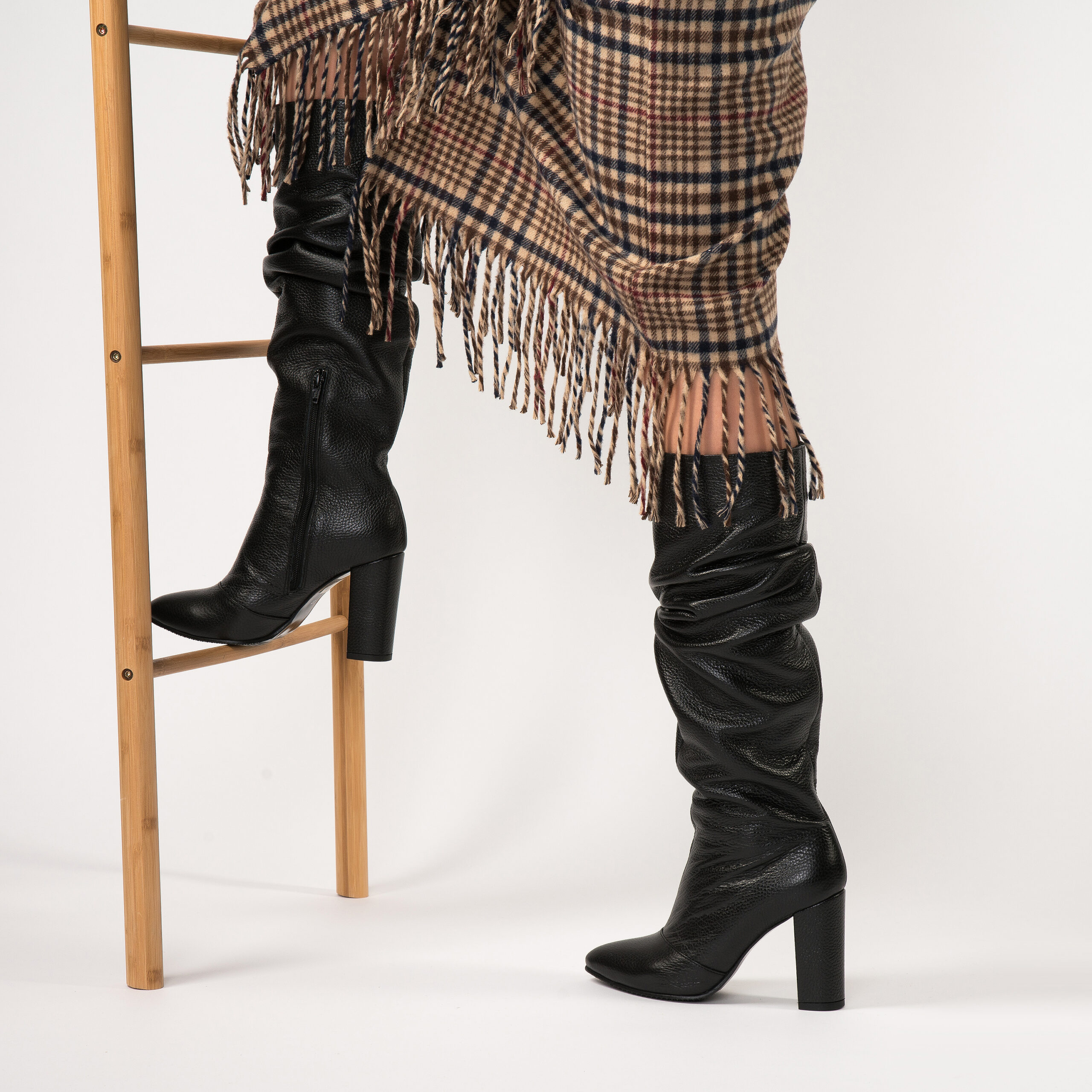 Cizme piele cu toc, Cezara D177