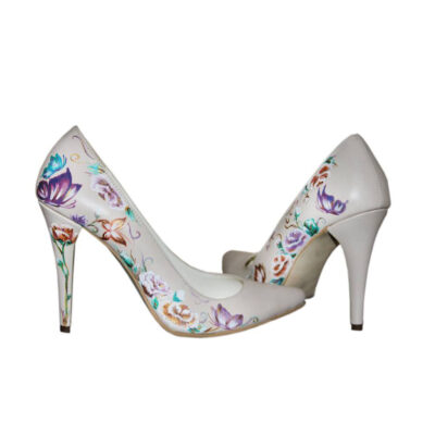 Pantofi pictati manual Happy Flower - Colectia CDS