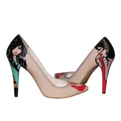 Pantofi pictati manual YOU Kiss- Colectia CDS