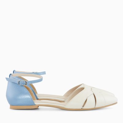 Balerini bej din piele naturala Sury D55