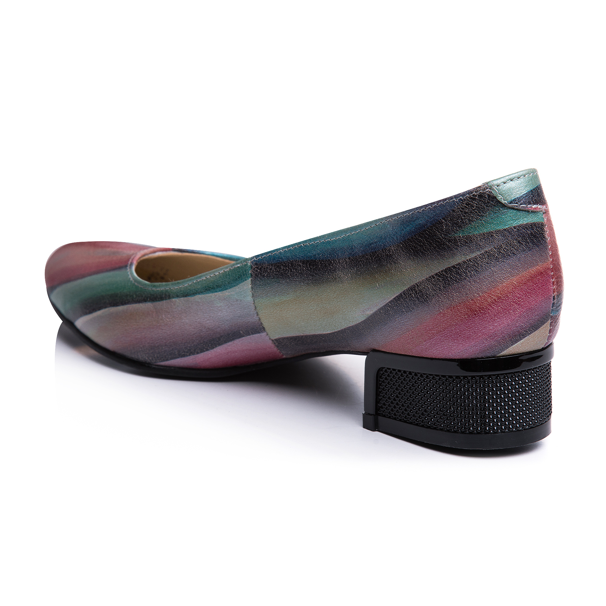 Balerini multicolori din piele Ivy V11