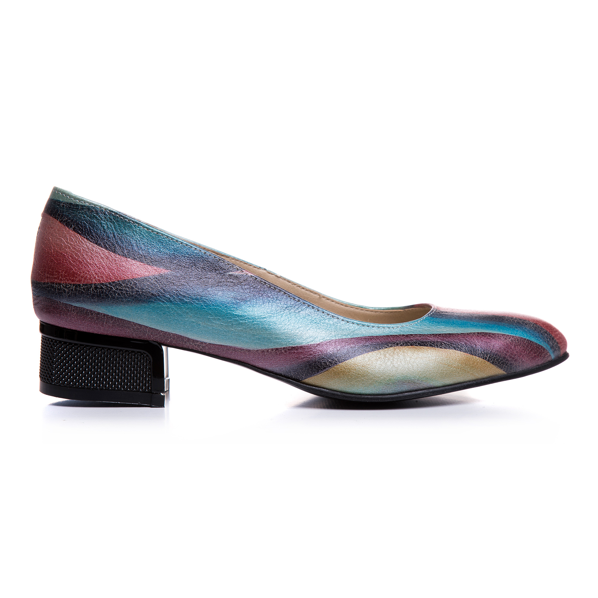 Balerini multicolori din piele Ivy V11