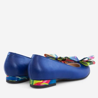 Balerini din piele naturala Blue Rainbow D109