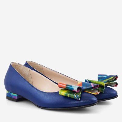 Balerini din piele naturala Blue Rainbow D109