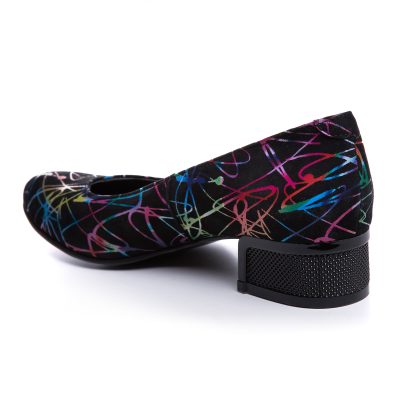 Balerini multicolori din piele Jamila V22