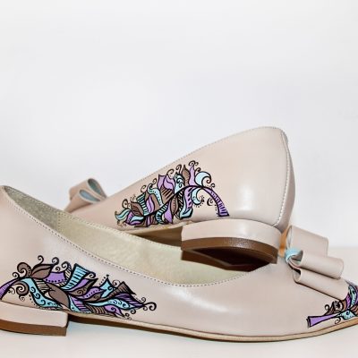 Balerini piele pictati manual Creative C201