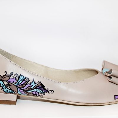 Balerini piele pictati manual Creative C201