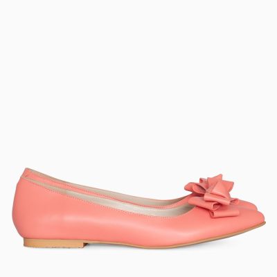 Balerini corai din piele naturala Angel D17