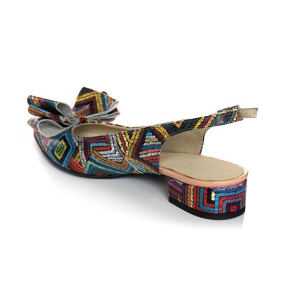 Balerini piele multicolora la comanda Albertina decupati V9