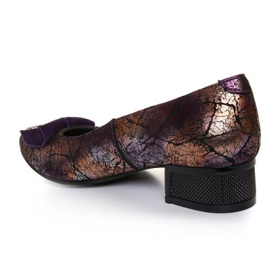 Balerini multicolori din piele naturala Ray V107