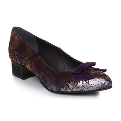 Balerini multicolori din piele naturala Ray V107