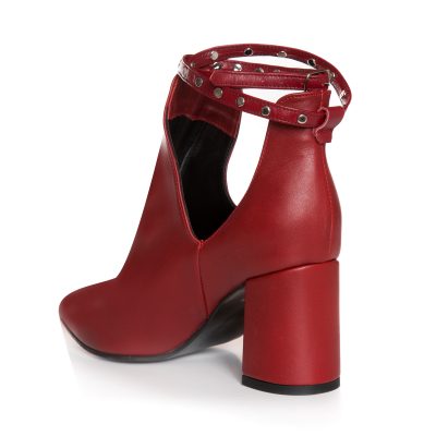 Botine bordo din piele naturala Katie L65