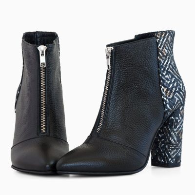 Botine dama din piele naturala Hevy D25