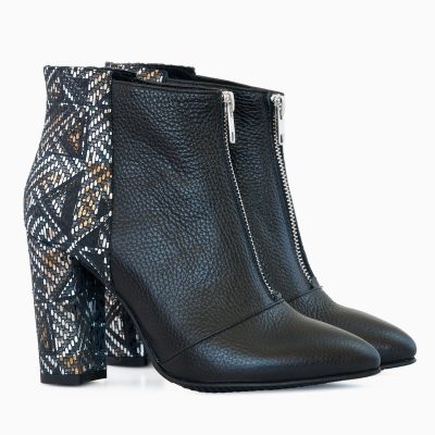 Botine dama din piele naturala Hevy D25