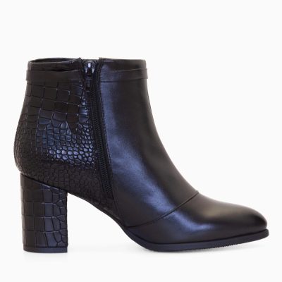 Botine croco din piele naturala Dora D88