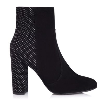 Botine dama Black cu buline L77