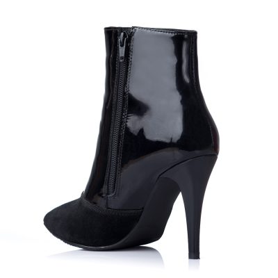 Botine negre din piele naturala Antoinette V7