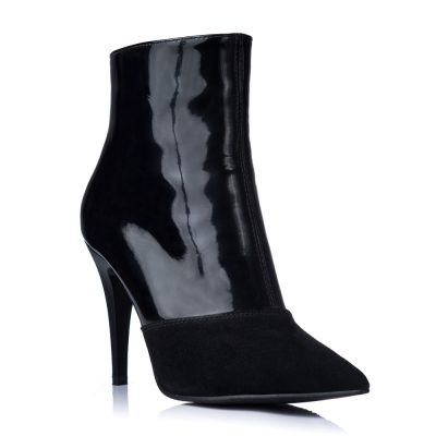 Botine negre din piele naturala Antoinette V7