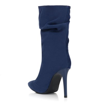 Botine piele Belle Albastre S46