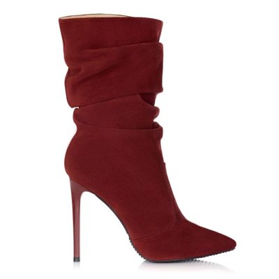 Botine piele Belle bordo S203
