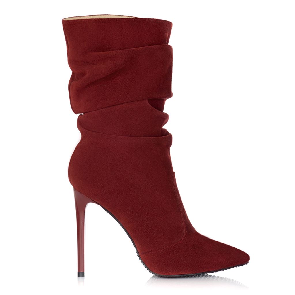 Botine piele Belle bordo S203