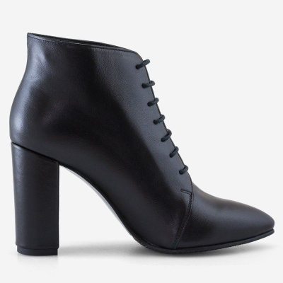 Botine Renata cu toc gros negre D31