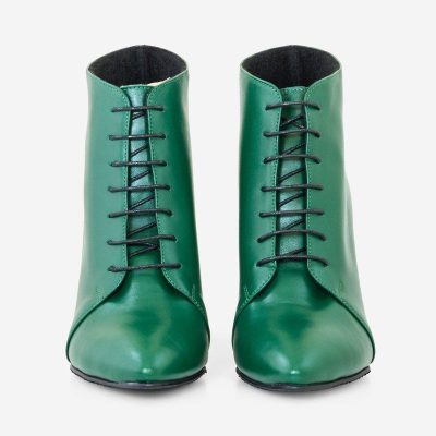 Botine Renata cu toc gros verzi D32