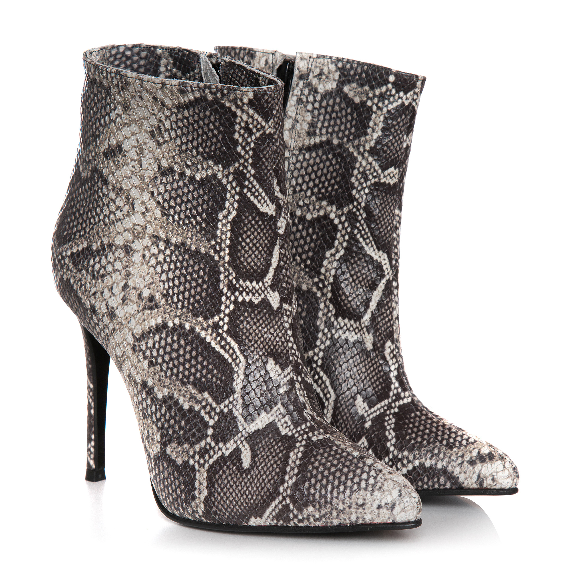 Botine snake din piele naturala Creos L9
