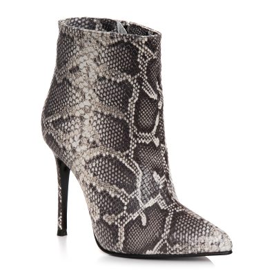 Botine snake din piele naturala Creos L9