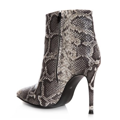 Botine snake din piele naturala Creos L9