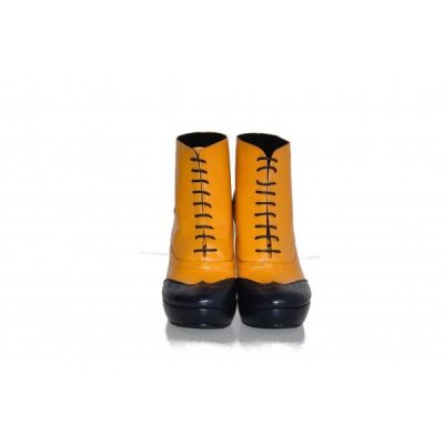 Botine online cu Siret, negru/galben