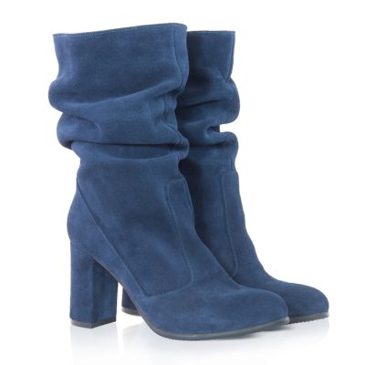 Cizme piele naturala bleumarin Leon D101