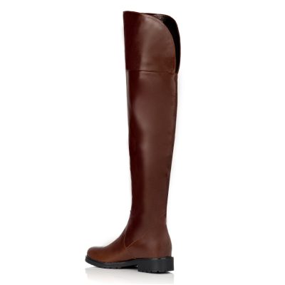 Cizme piele naturala Casual Vera, maro C3