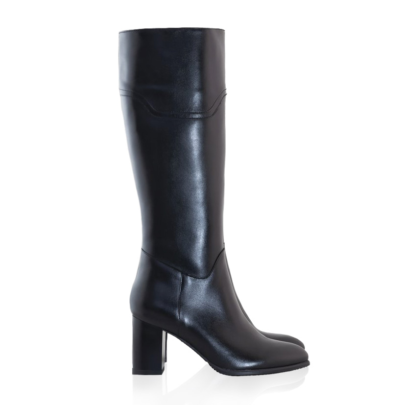 Cizme negre din piele naturala Birdy D60